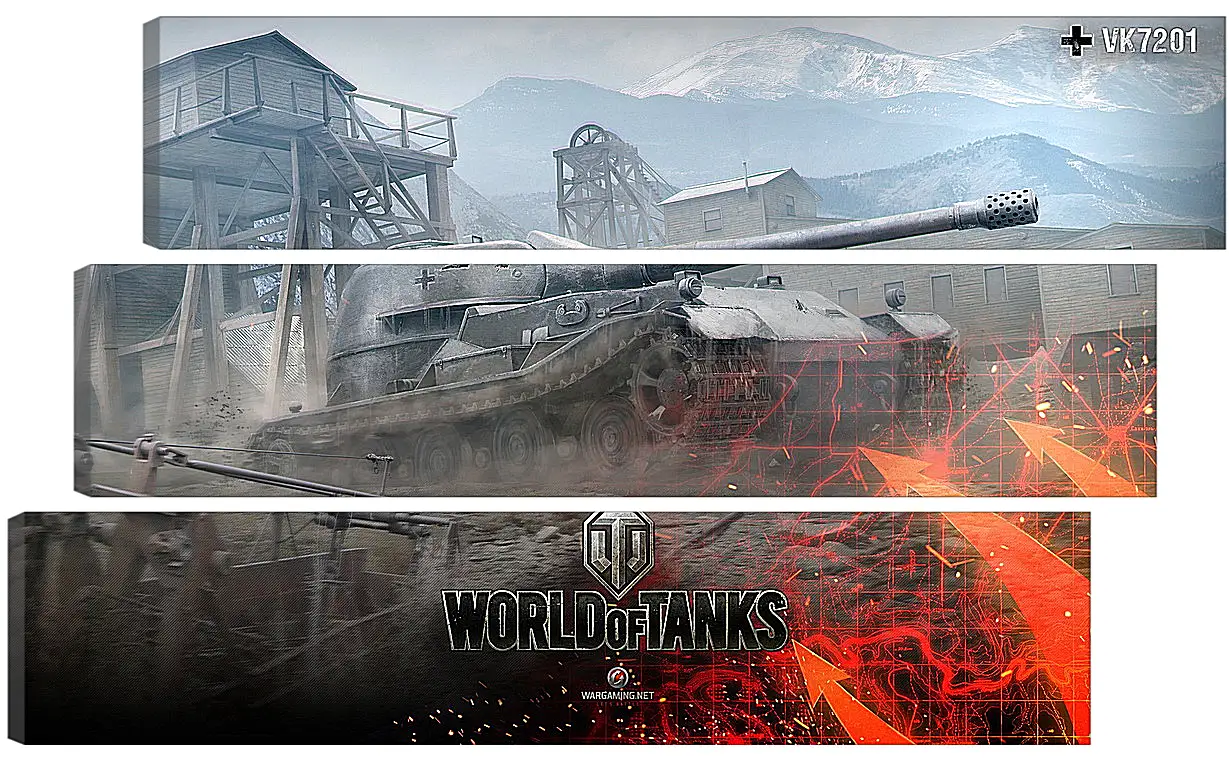 Модульная картина - World Of Tanks