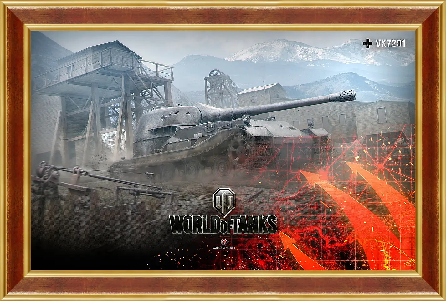 Картина в раме - World Of Tanks