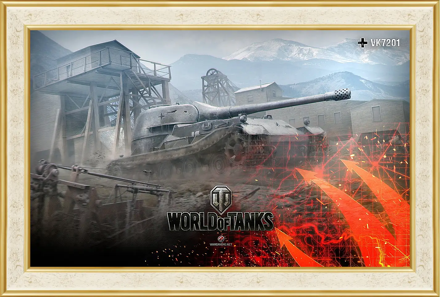 Картина в раме - World Of Tanks