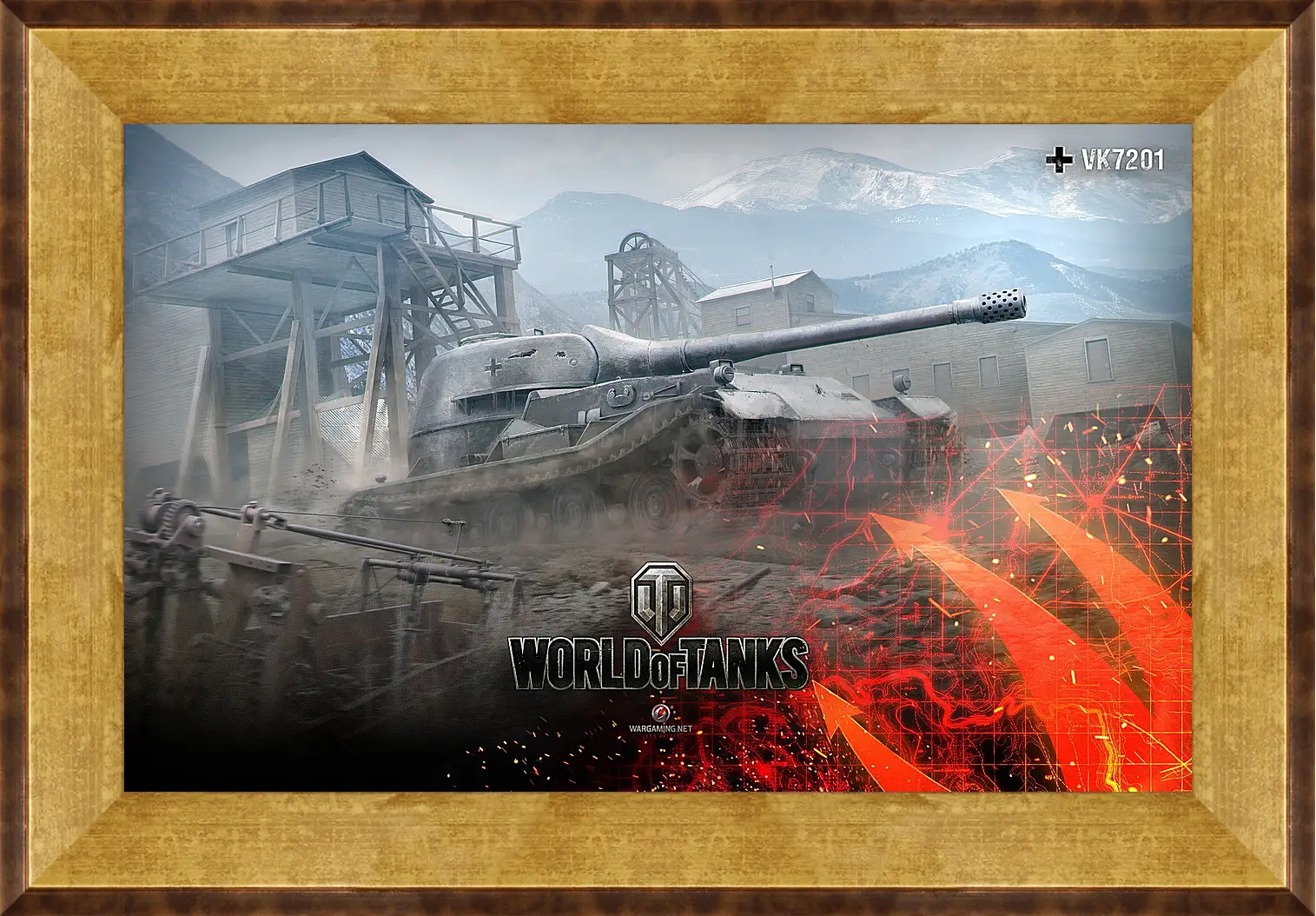 Картина в раме - World Of Tanks