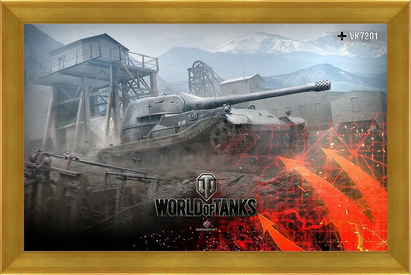 Картина в раме - World Of Tanks