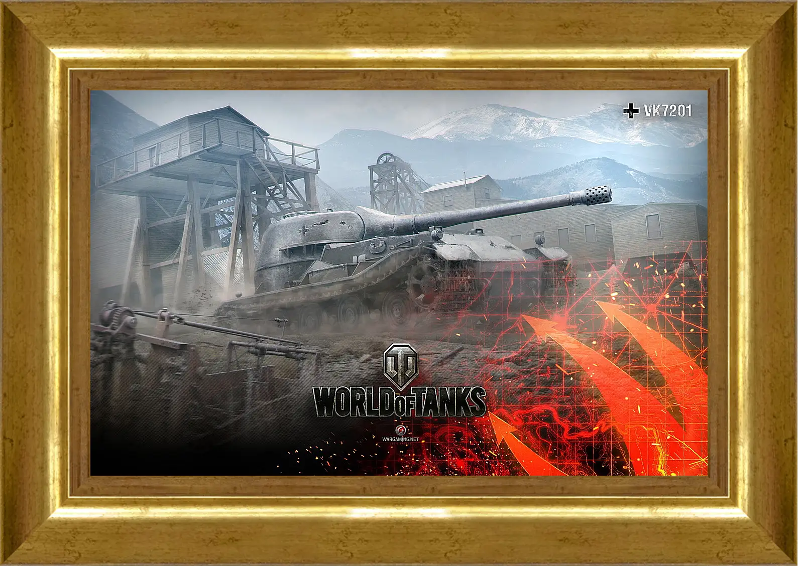 Картина в раме - World Of Tanks