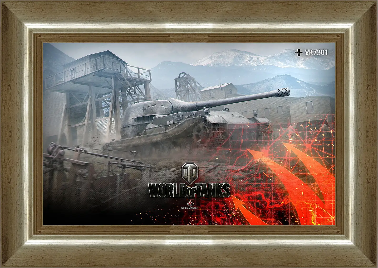 Картина в раме - World Of Tanks