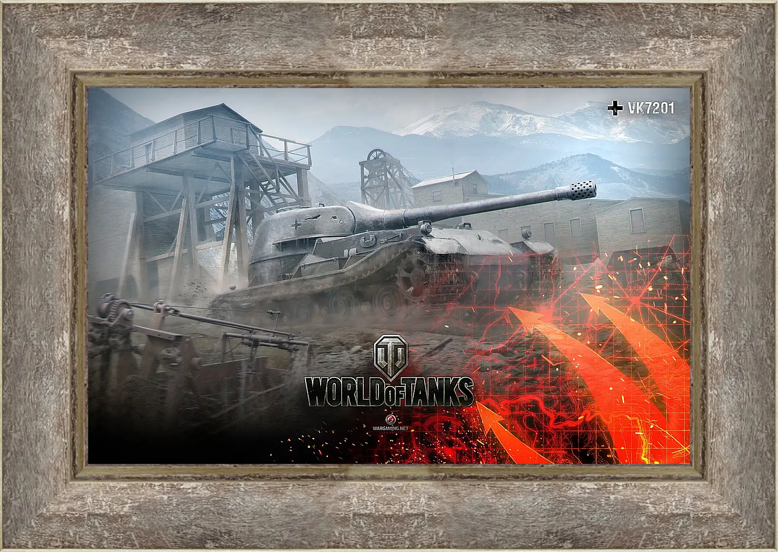 Картина в раме - World Of Tanks