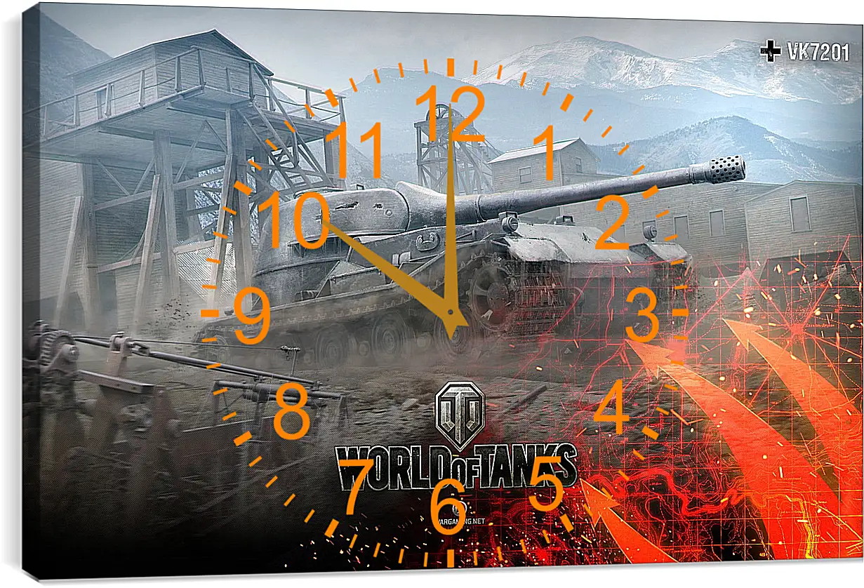 Часы картина - World Of Tanks