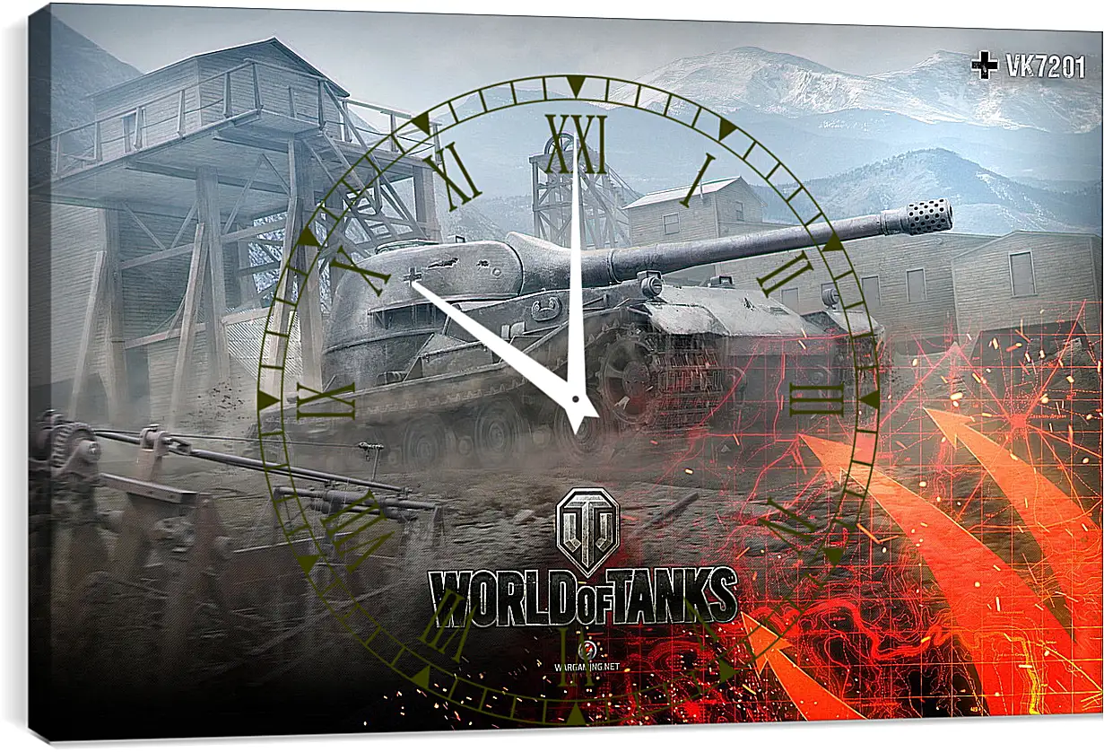 Часы картина - World Of Tanks