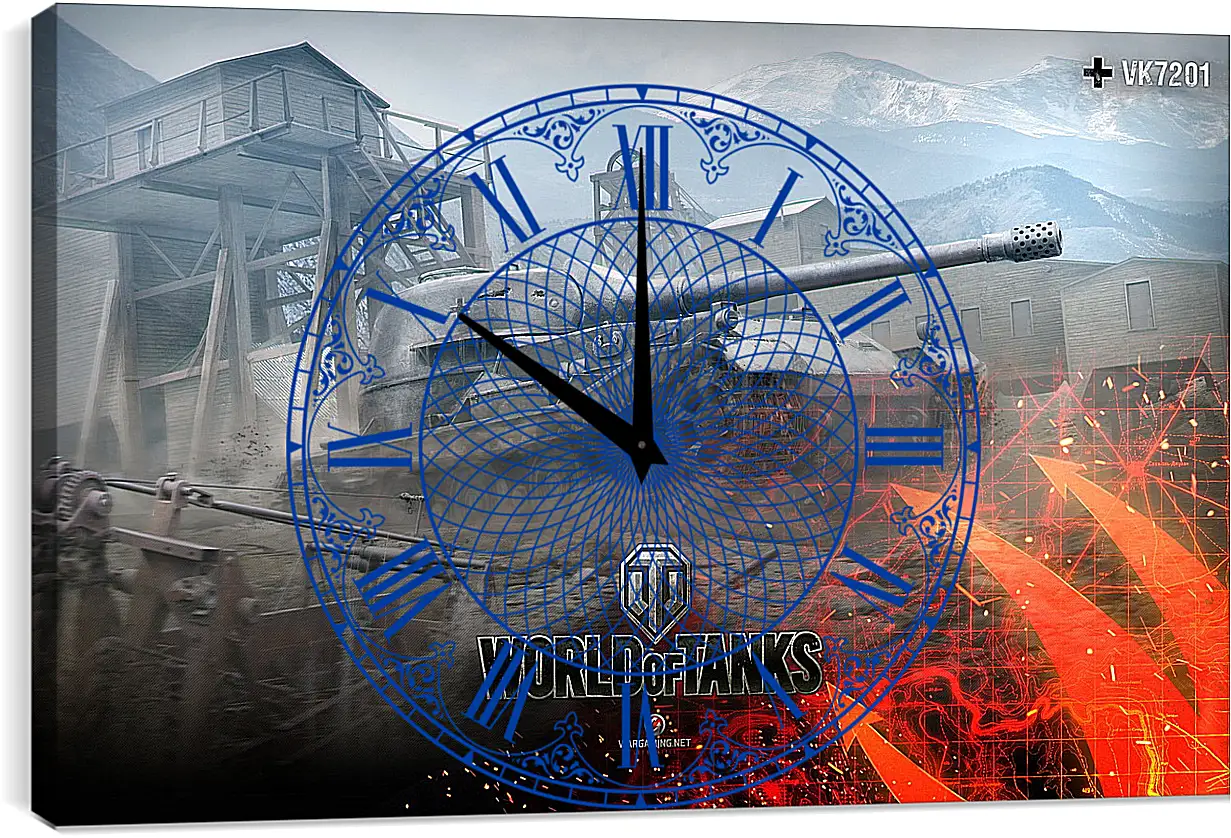 Часы картина - World Of Tanks