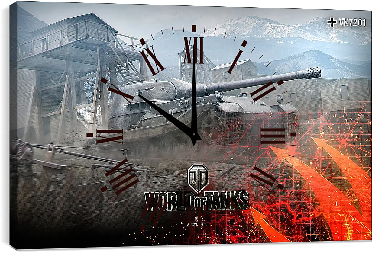 Часы картина - World Of Tanks