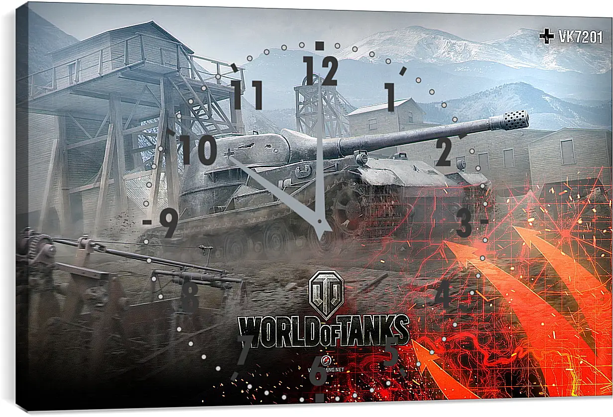 Часы картина - World Of Tanks