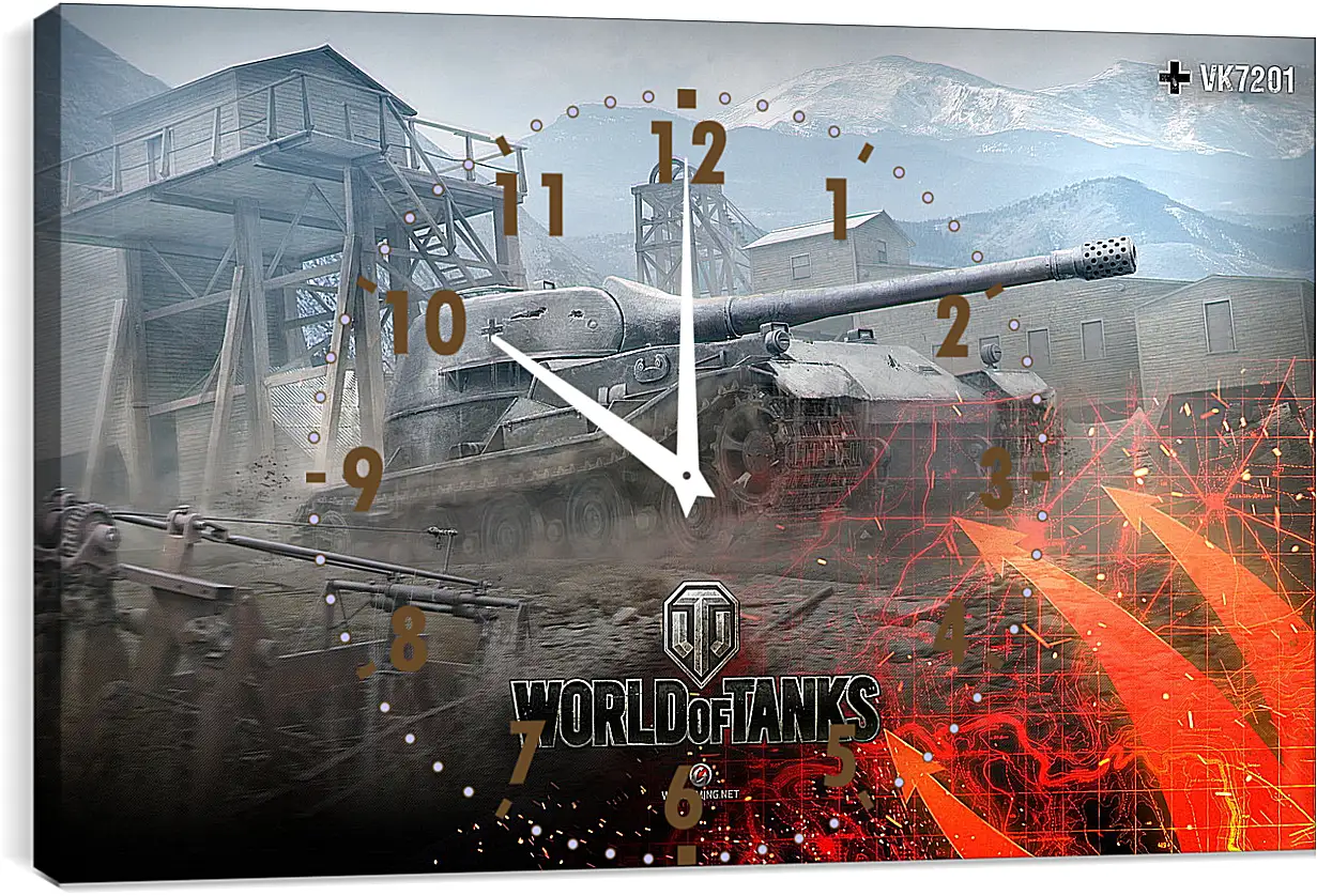 Часы картина - World Of Tanks