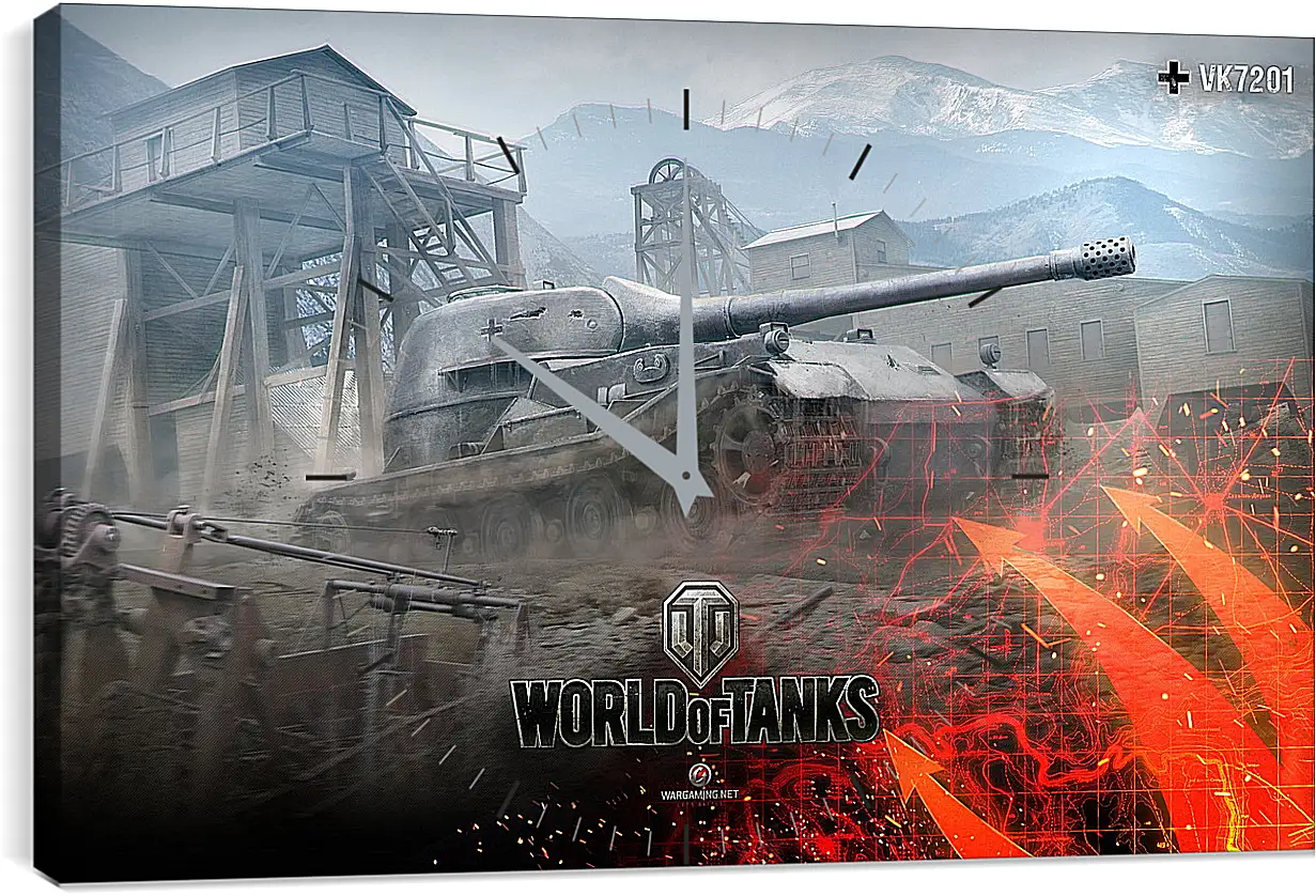 Часы картина - World Of Tanks