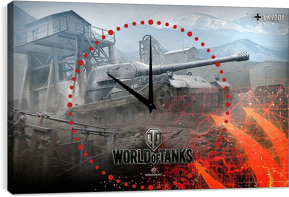 Часы картина - World Of Tanks