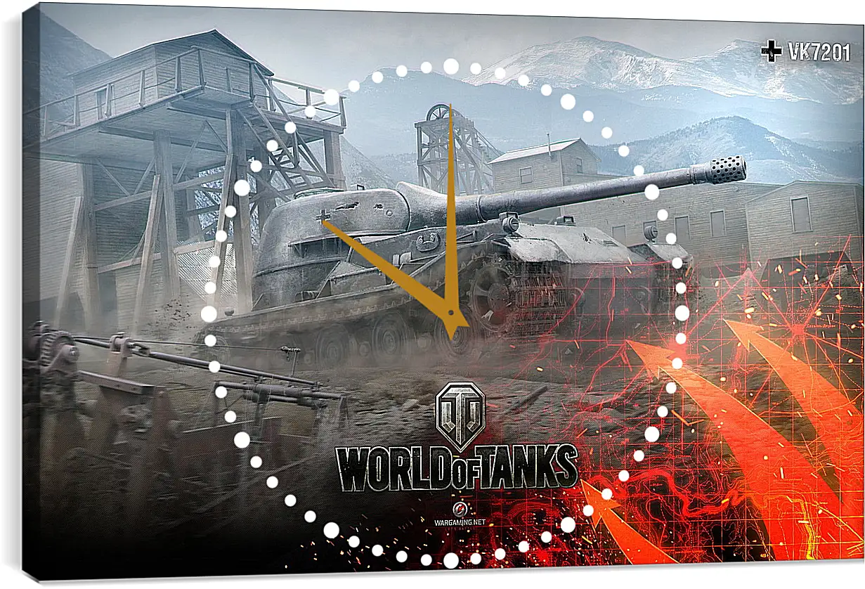 Часы картина - World Of Tanks