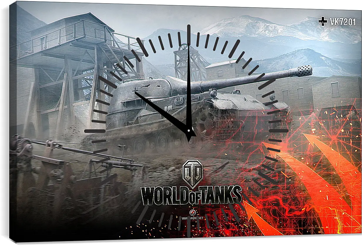 Часы картина - World Of Tanks