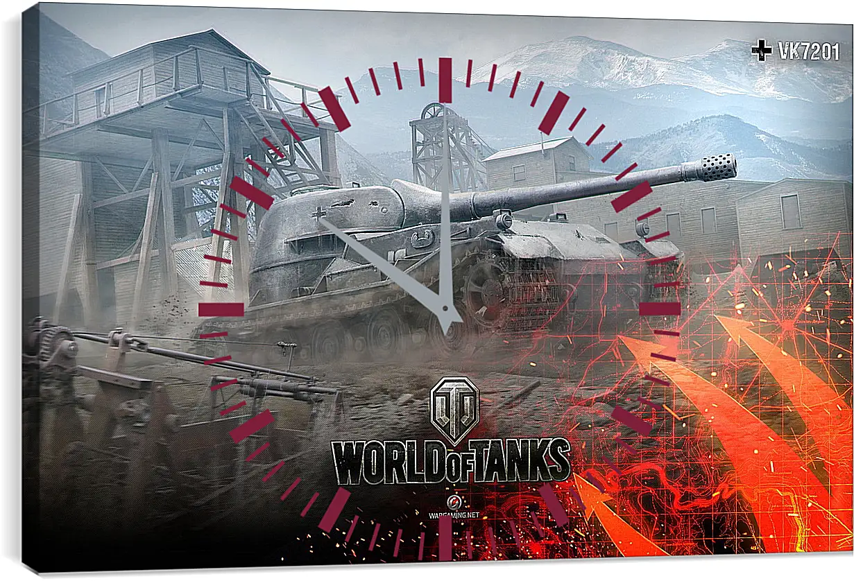 Часы картина - World Of Tanks