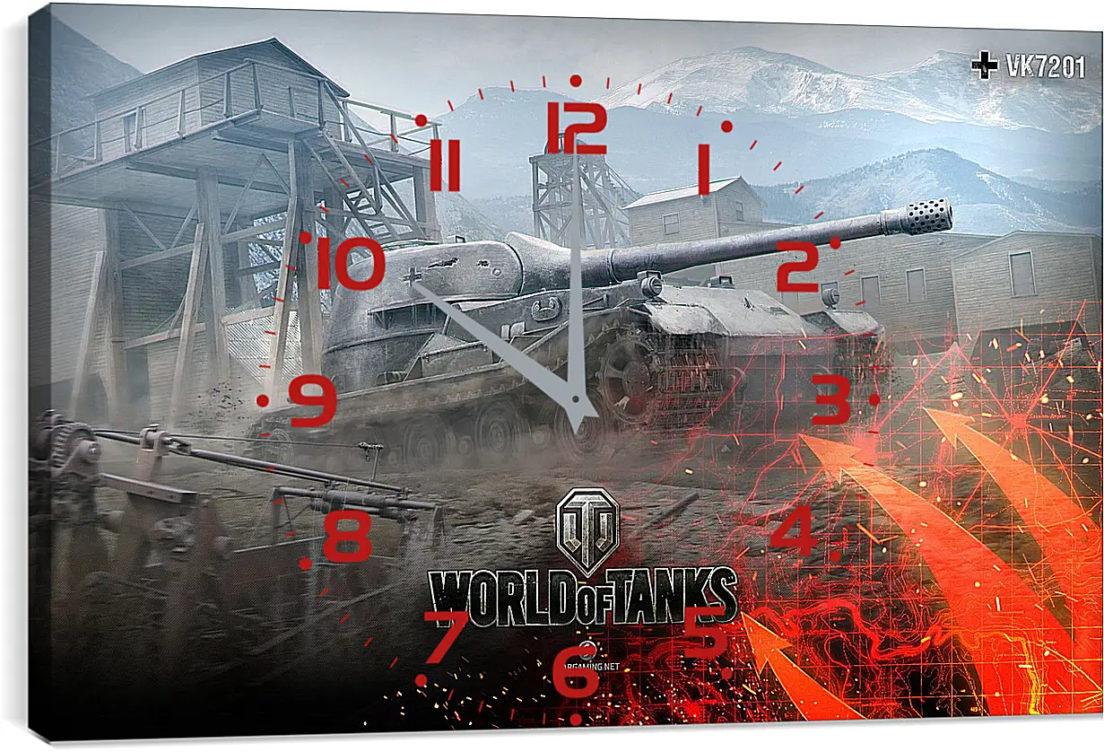 Часы картина - World Of Tanks