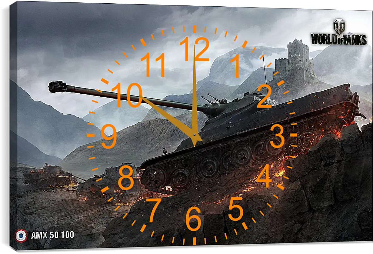 Часы картина - World Of Tanks