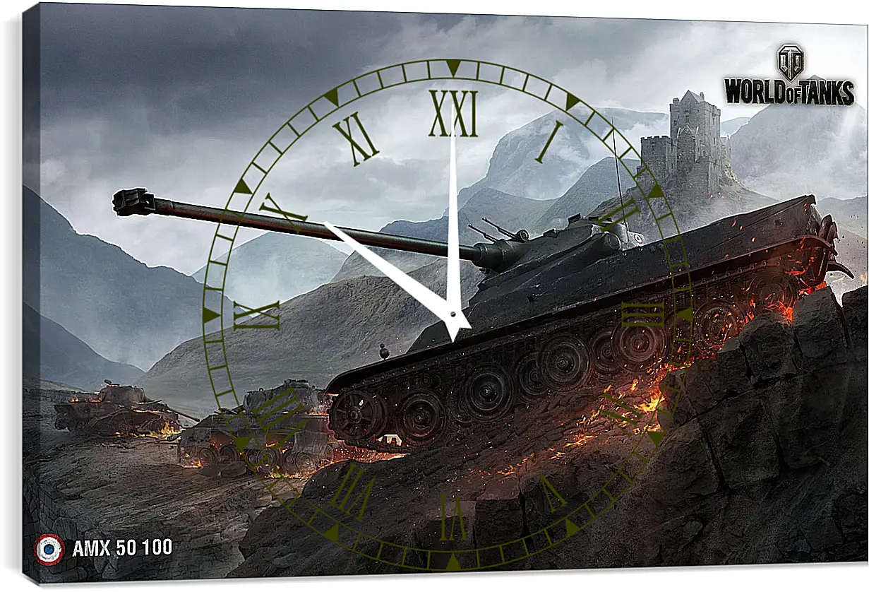 Часы картина - World Of Tanks