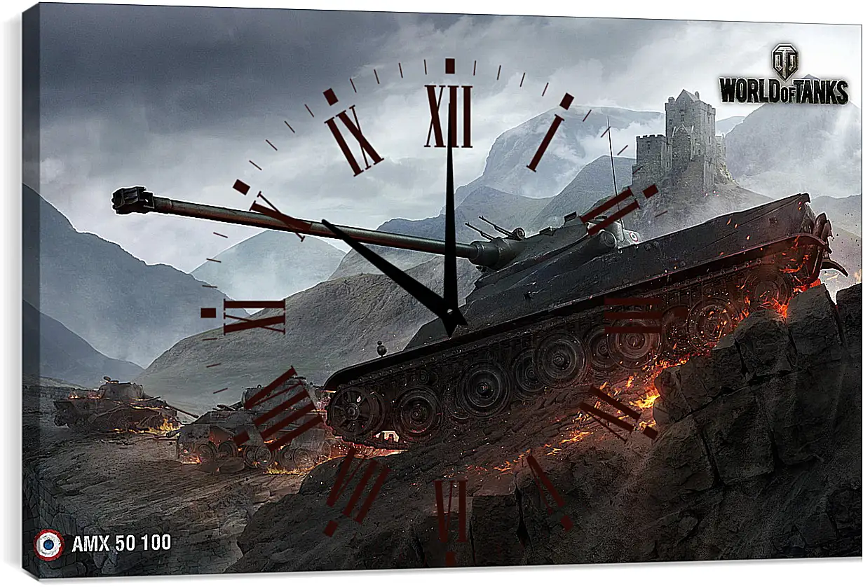 Часы картина - World Of Tanks