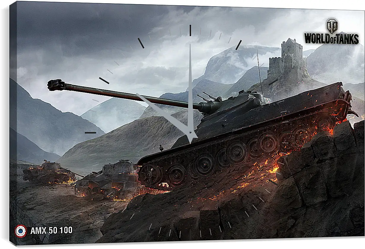 Часы картина - World Of Tanks