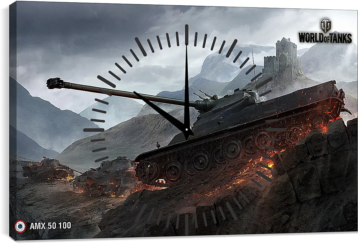 Часы картина - World Of Tanks