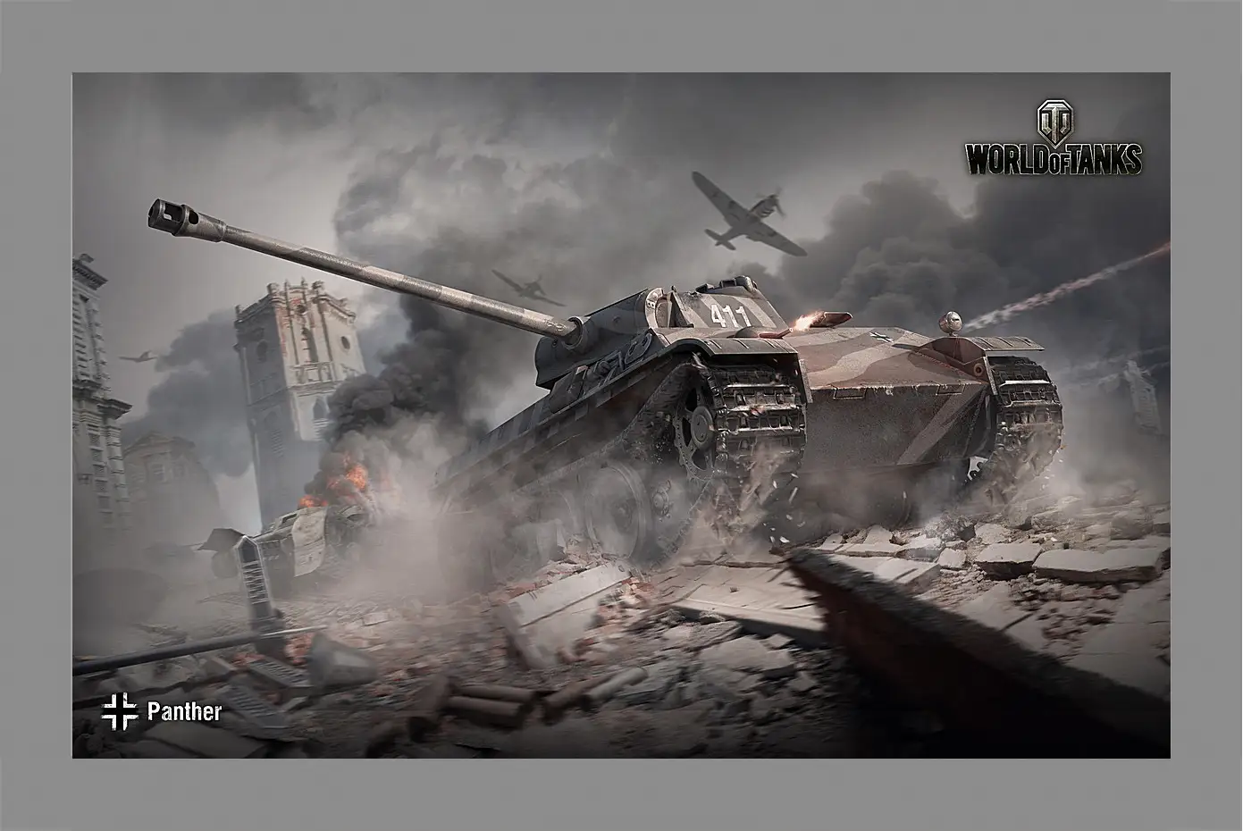 Картина в раме - World Of Tanks