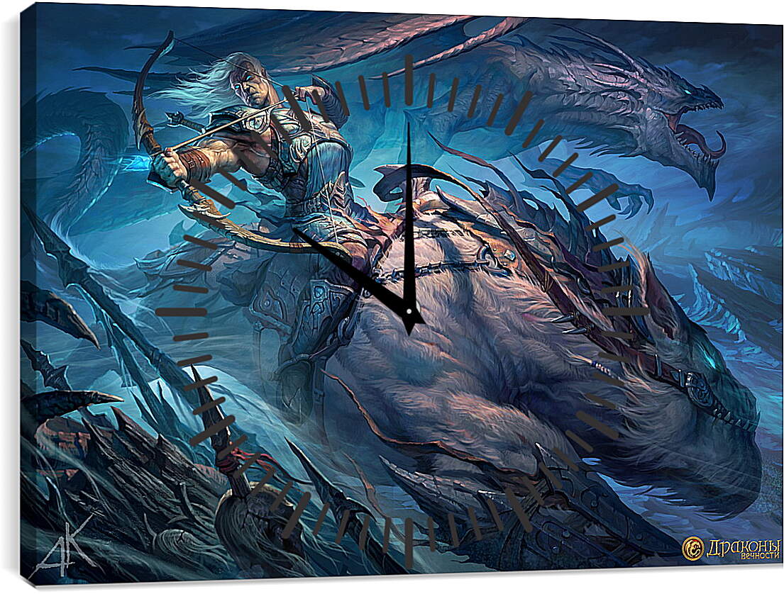 Часы картина - Dragons Of Eternity
