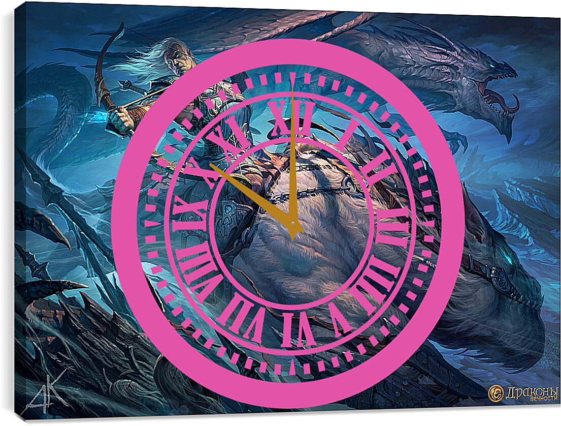 Часы картина - Dragons Of Eternity
