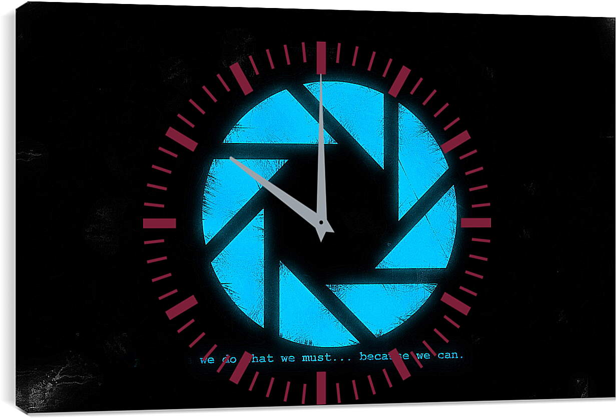 Часы картина - Portal 2
