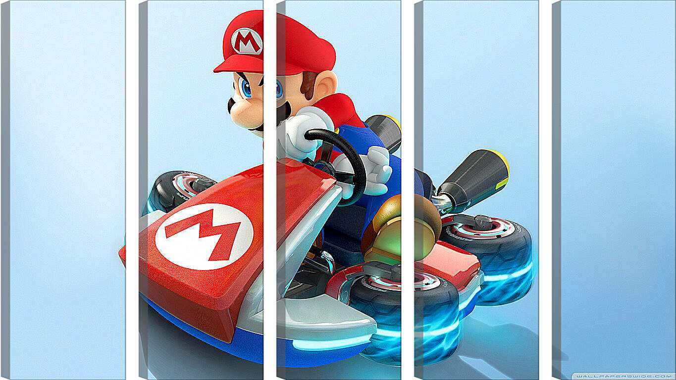 Модульная картина - Mario Kart 8
