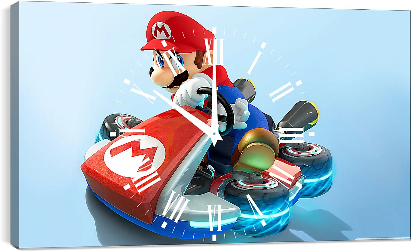 Часы картина - Mario Kart 8
