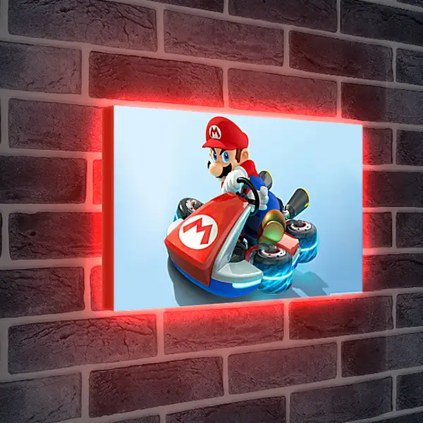 Лайтбокс световая панель - Mario Kart 8
