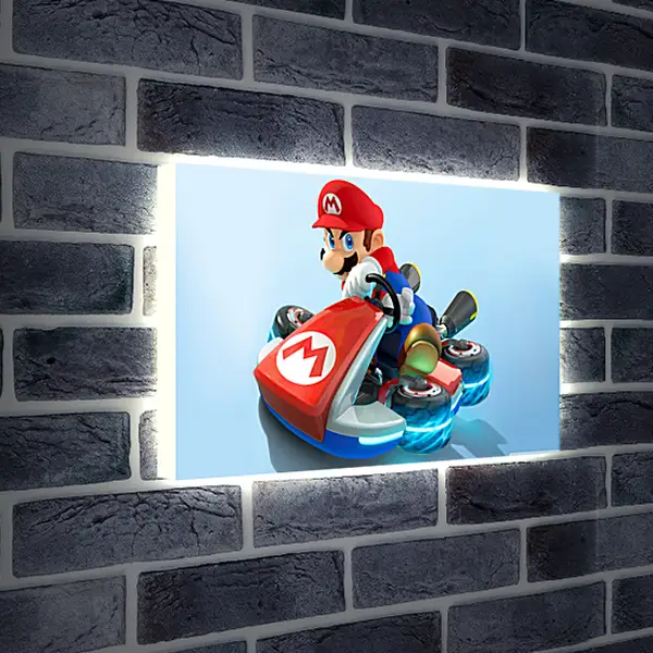 Лайтбокс световая панель - Mario Kart 8
