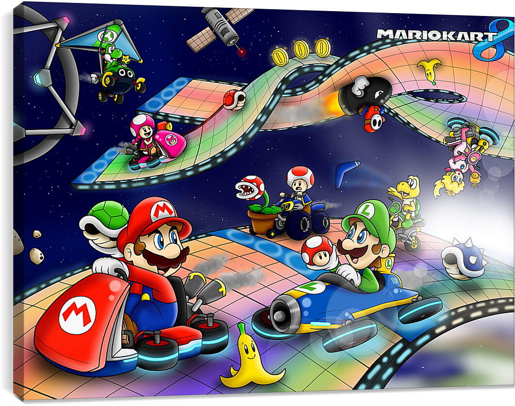 Постер и плакат - Mario Kart 8
