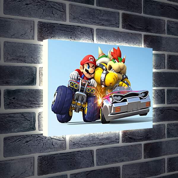 Лайтбокс световая панель - Mario Kart 8
