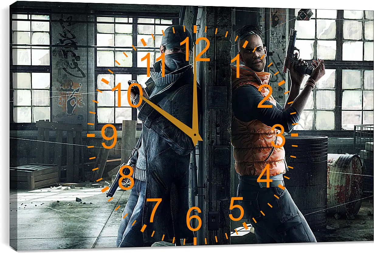 Часы картина - Watch Dogs