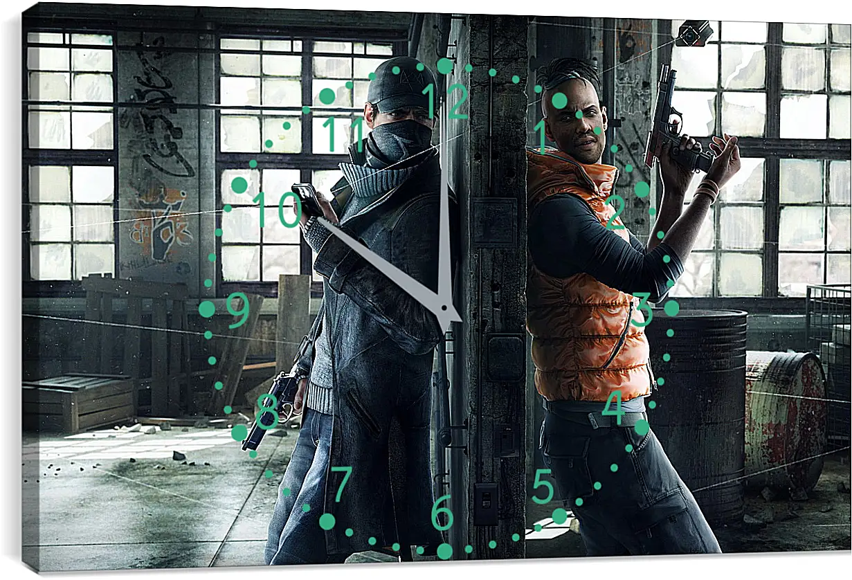 Часы картина - Watch Dogs