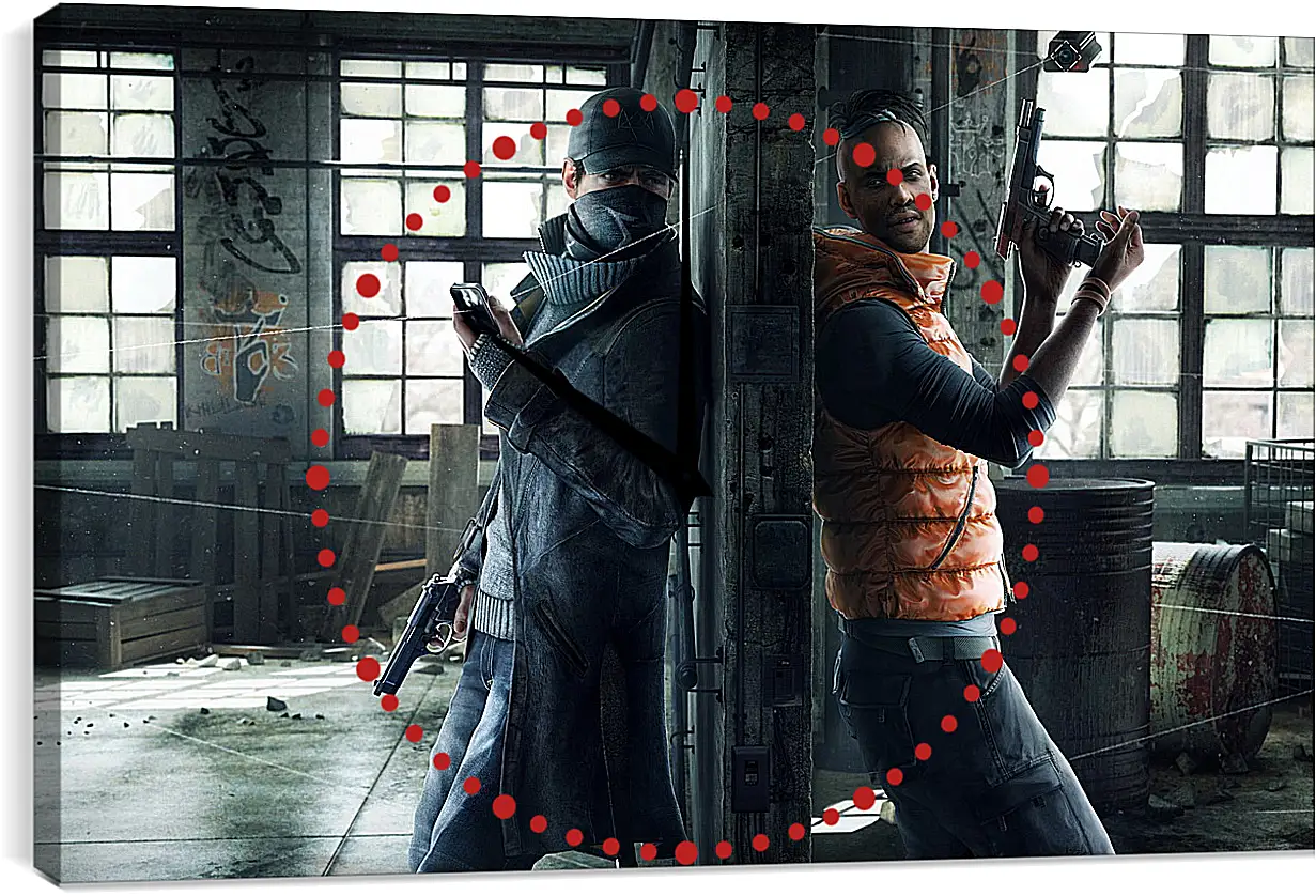 Часы картина - Watch Dogs