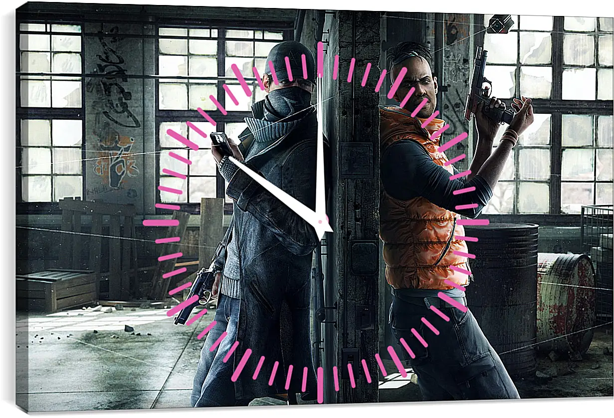 Часы картина - Watch Dogs