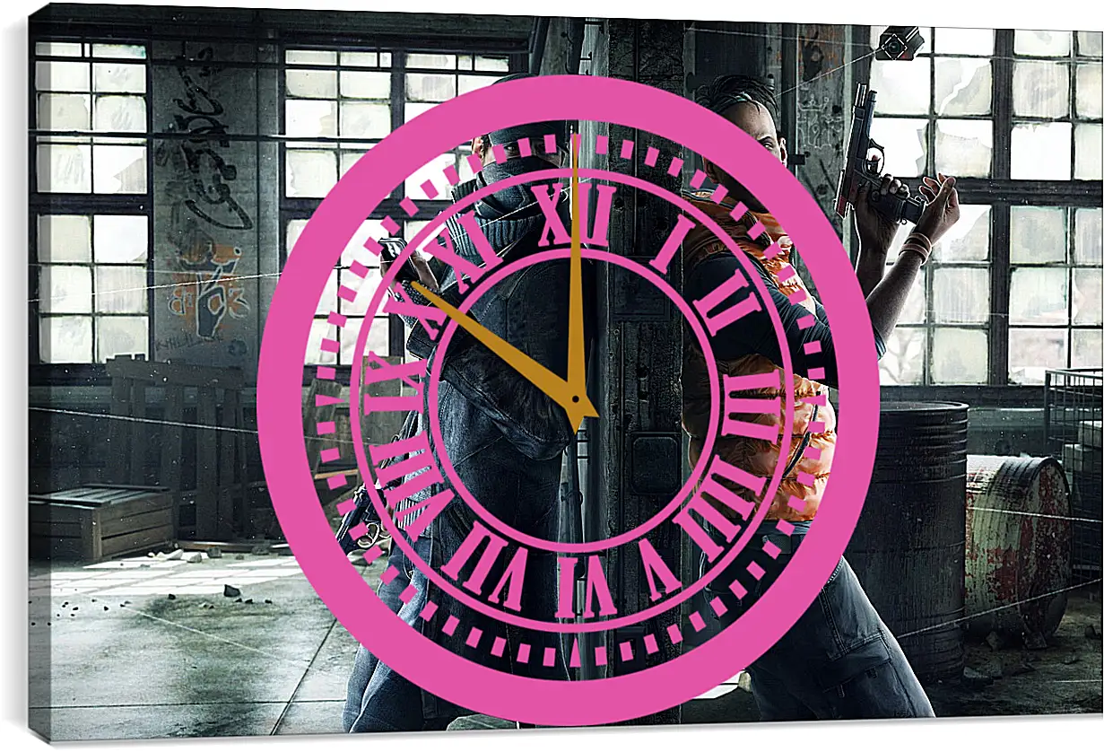 Часы картина - Watch Dogs
