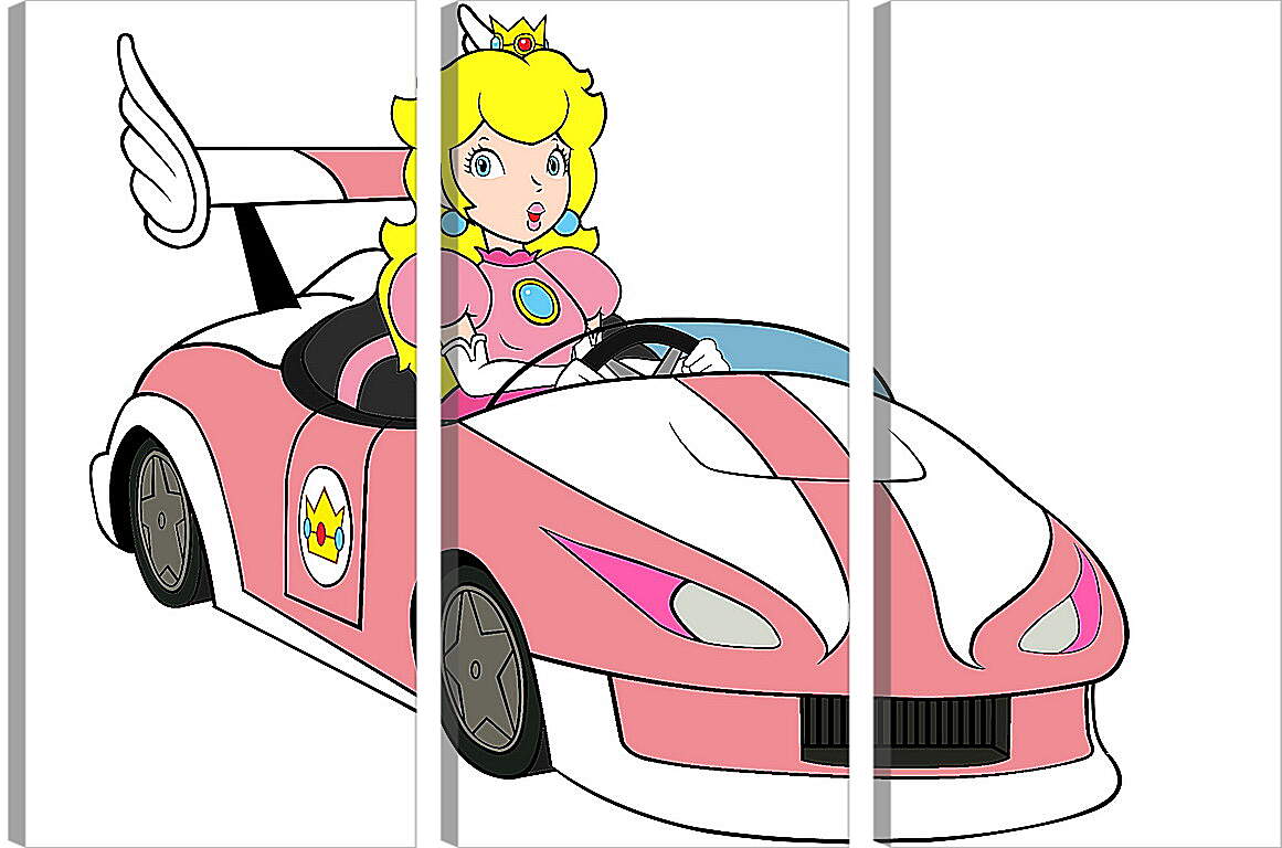 Модульная картина - Mario Kart Wii
