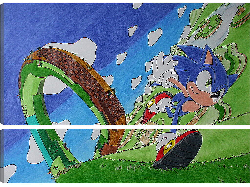 Модульная картина - Sonic Lost World
