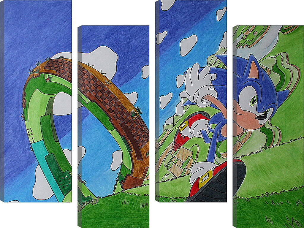 Модульная картина - Sonic Lost World
