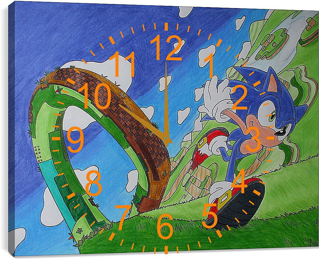Часы картина - Sonic Lost World
