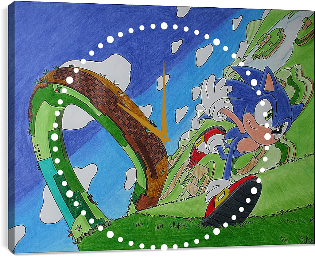 Часы картина - Sonic Lost World
