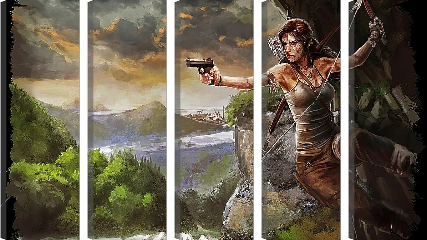 Модульная картина - Tomb Raider