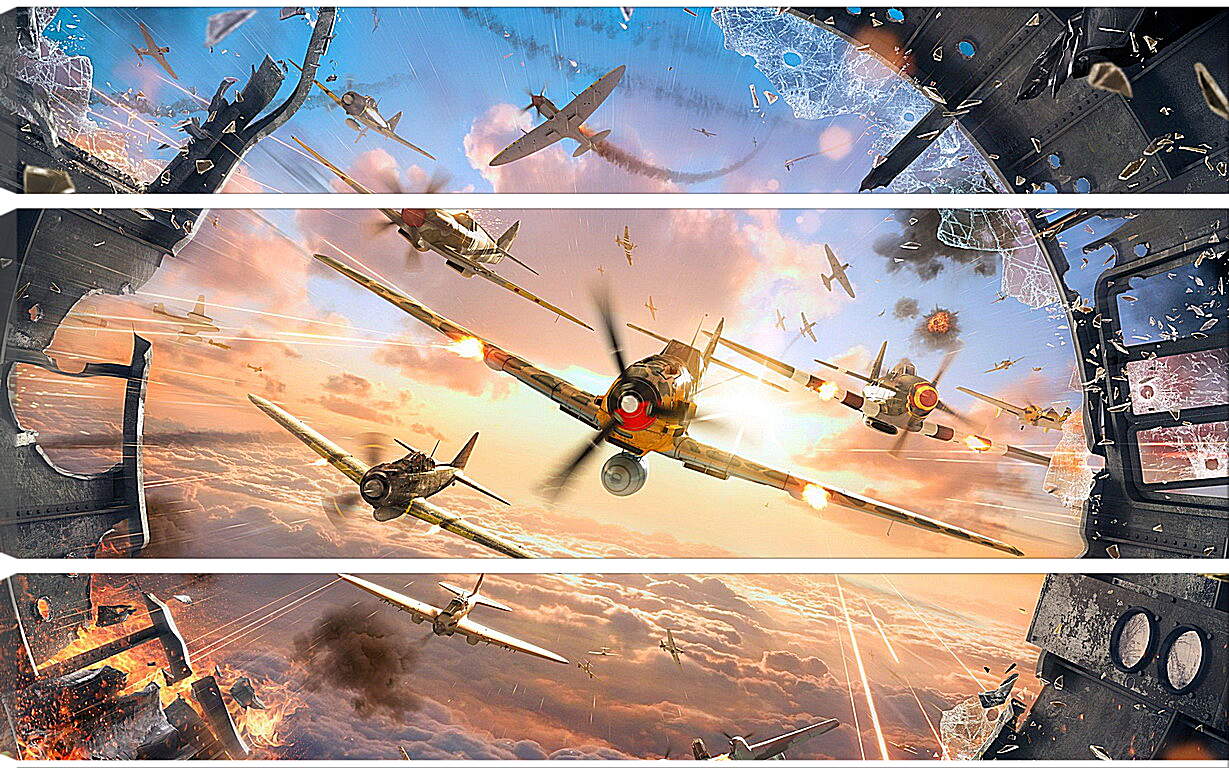 Модульная картина - World Of Warplanes