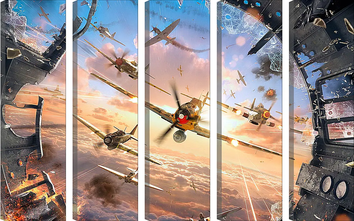 Модульная картина - World Of Warplanes