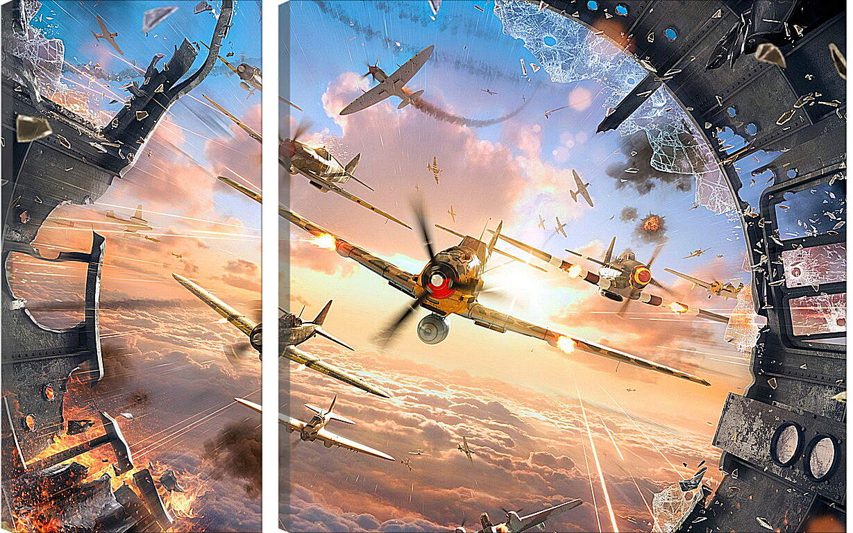 Модульная картина - World Of Warplanes