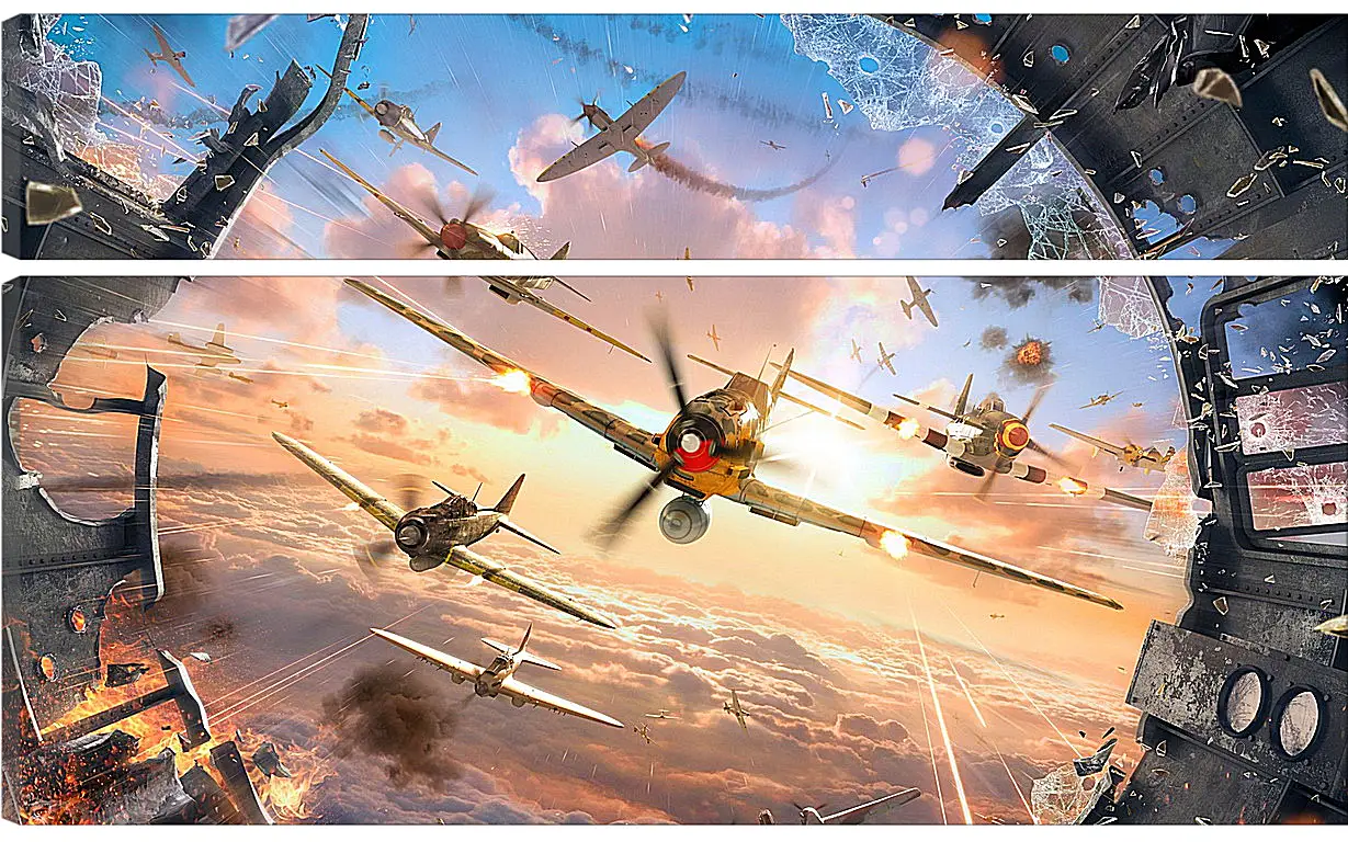 Модульная картина - World Of Warplanes